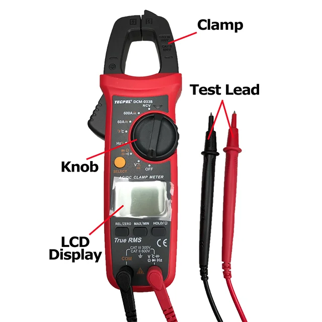 TECPEL DCM-033B Digital Clamp Multimeter  5999 Count