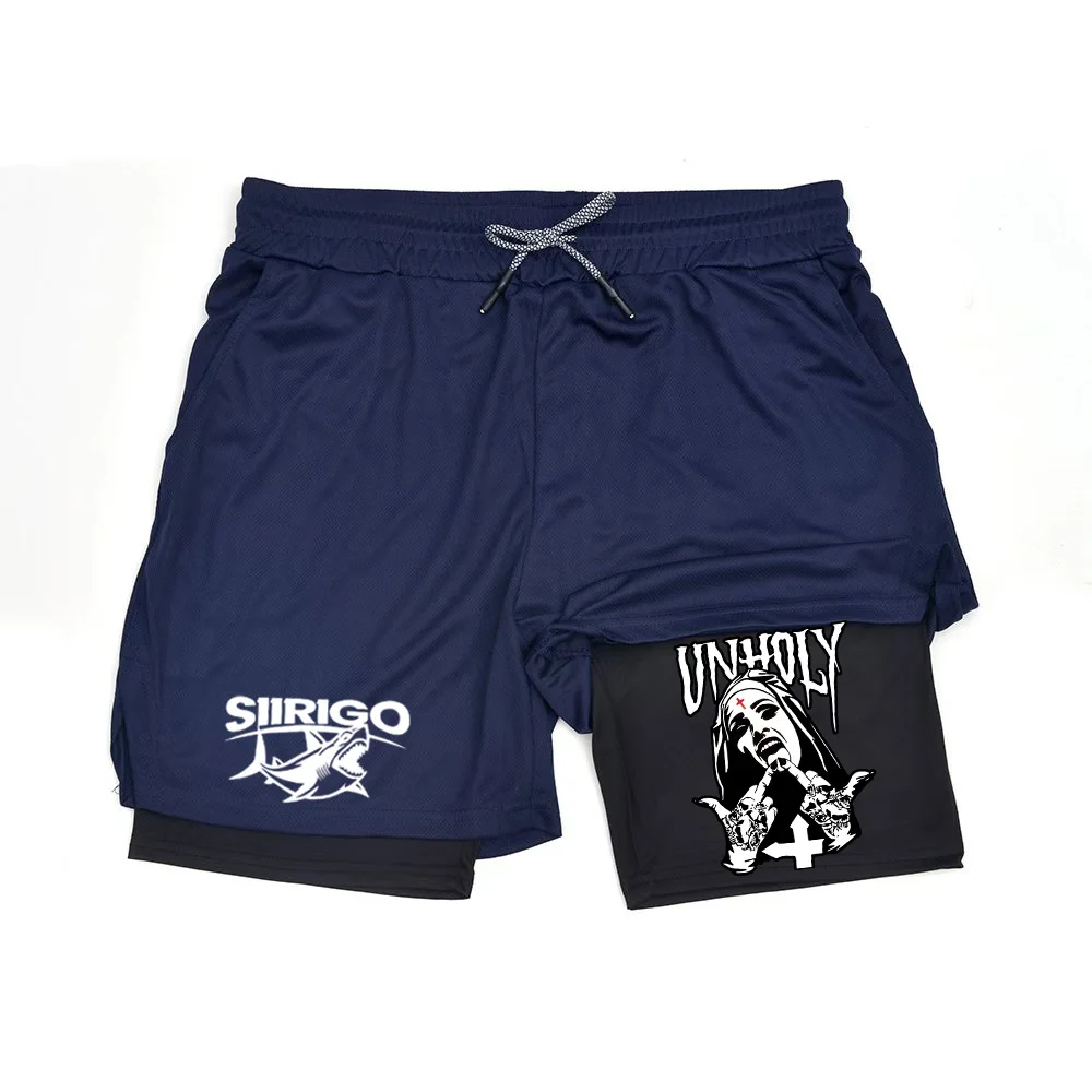 

Men's 2-in-1 Running Basketball Shorts Quick Dry with Mesh | Double Layer Breathable Gym Workout Casual Sportswear 000726