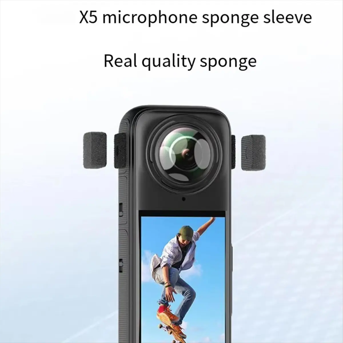 

Microphone Wind Muff for X4/ONE X3 Camera Anti-Noise Windbreak Sponge Cushion Effectively Reduces Noise [To&On-e]