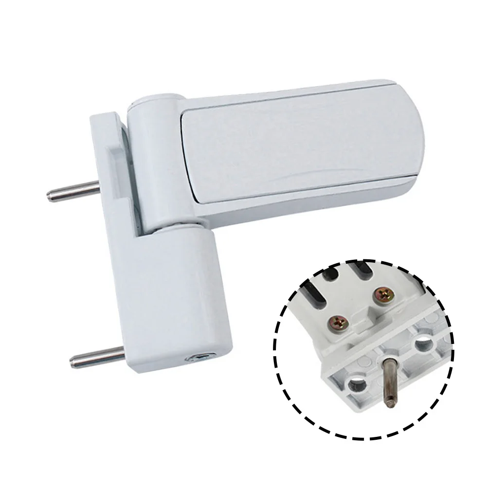 White 3D Concealed Hinge for Wooden Doors Zinc Alloy 117 mm x 93 mm Full Adjustment Range For Easy Mounting Design