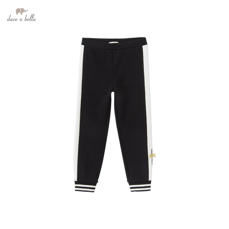 DK3222271  Dave Bella Autumn 5Y-13Y Kids Girls Fashion Sport Pockets Pants Children Boutique Casual Full-Length Pants