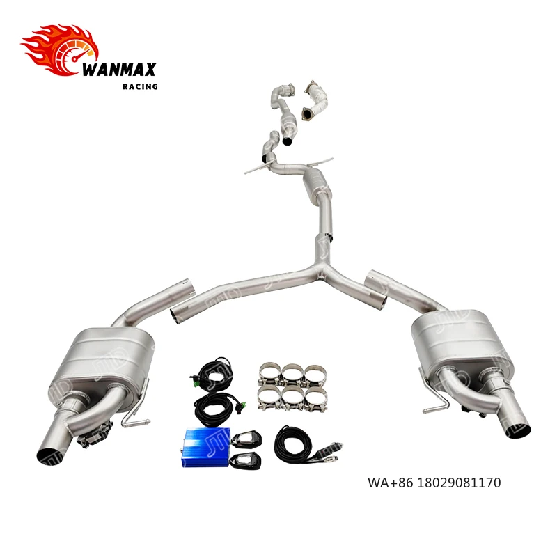 

Stainless Steel Valvetronic Exhaust System for A5 B8 Sport FWD Quattro Downpipe Catback Front Pipe