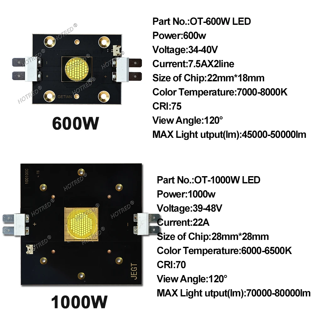 New High Power LED Stage Light 600W 1000W 34-40V 39-48V 7.5A 2Line 22A Cold White High Luminous 50000lm 80000lm For Moving Head