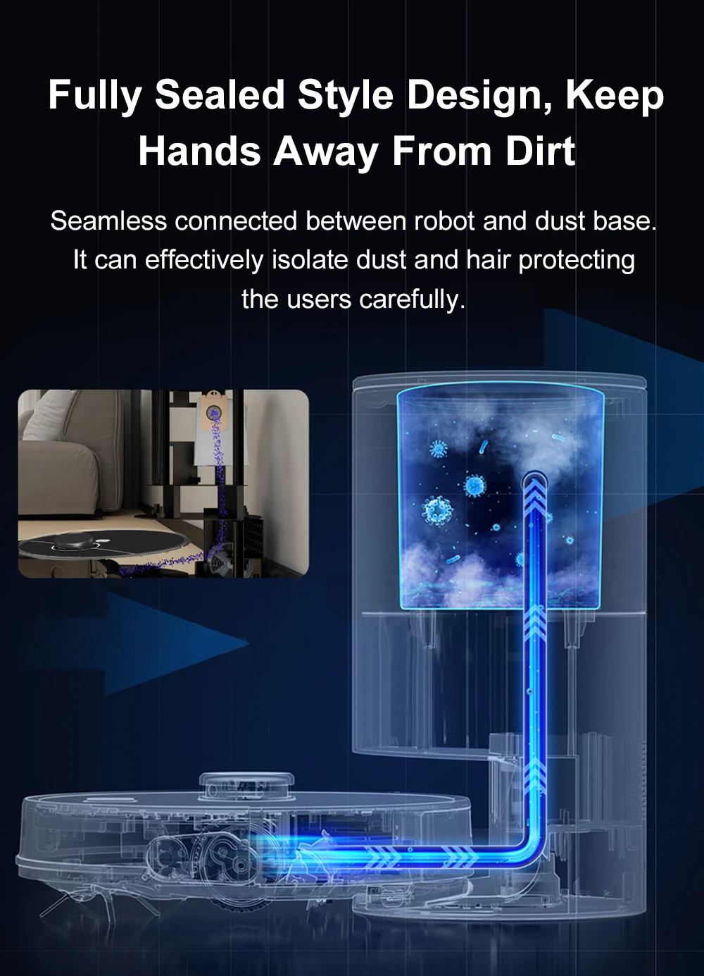 Robot Home Cleaner Clean Robot Automatic with Auto Dirt Collector