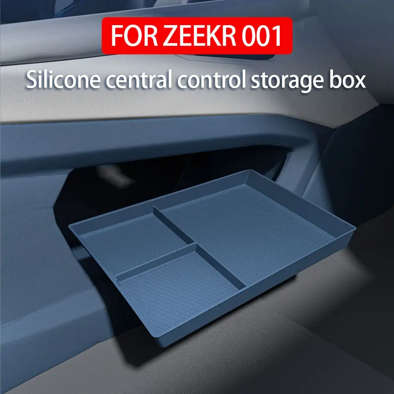 For ZEEKR 001 2024 2025 2023 Silicone central control storage box Partition storage Car interior accessories