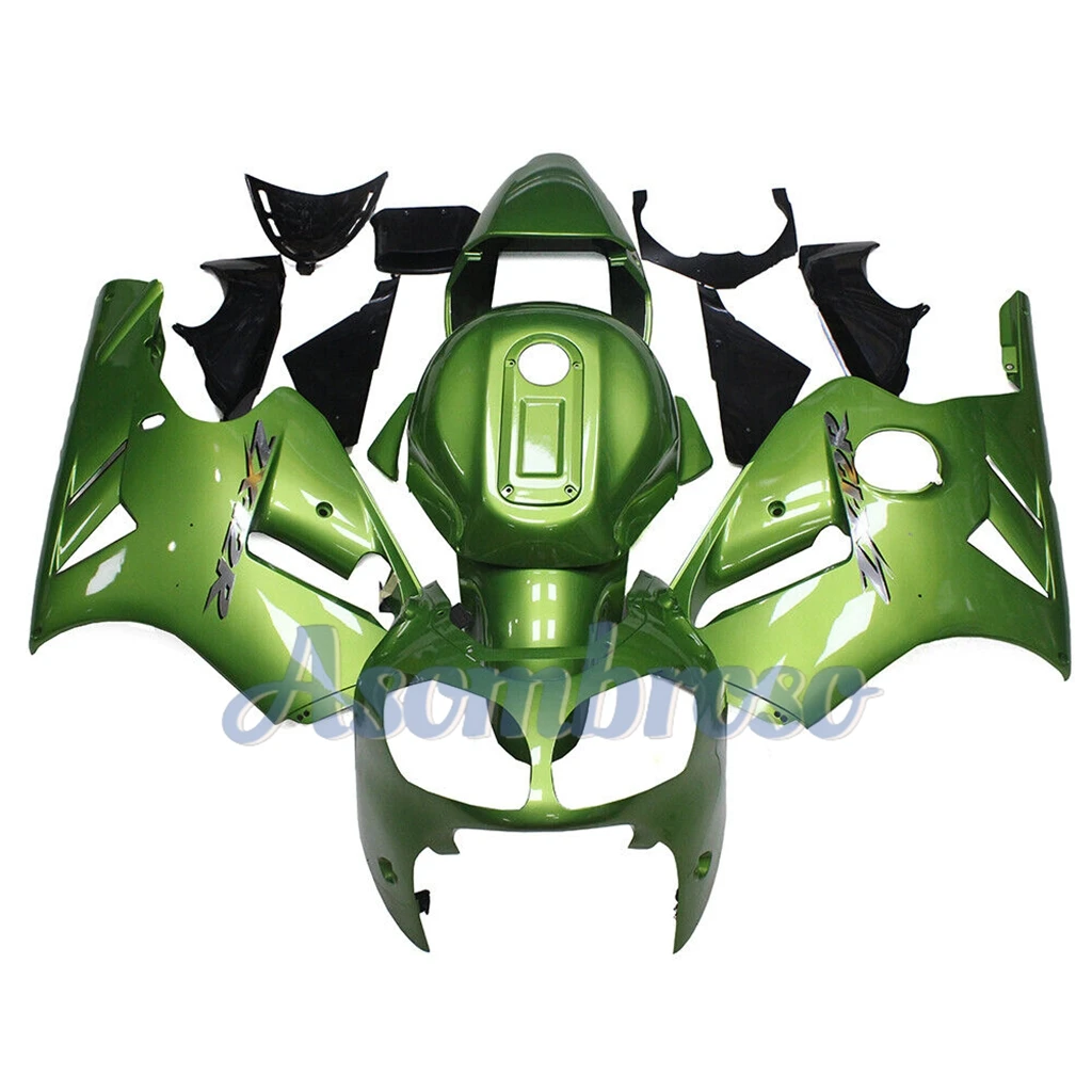 Motorcycle Fairings Kit voor Ninja ZX-12R 2000 2001 ZX12R zx 12r Hoge Kwaliteit Injectie Carrosserie set groen ZXMT