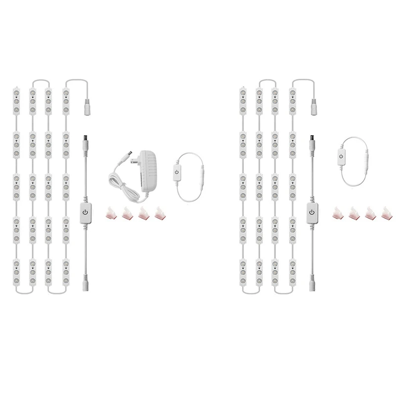 셀프 접착 LED 캐비닛 조명, 옷장 조명, 터치에 민감한 분위기 조명, 거울용 LED 화장대 조명