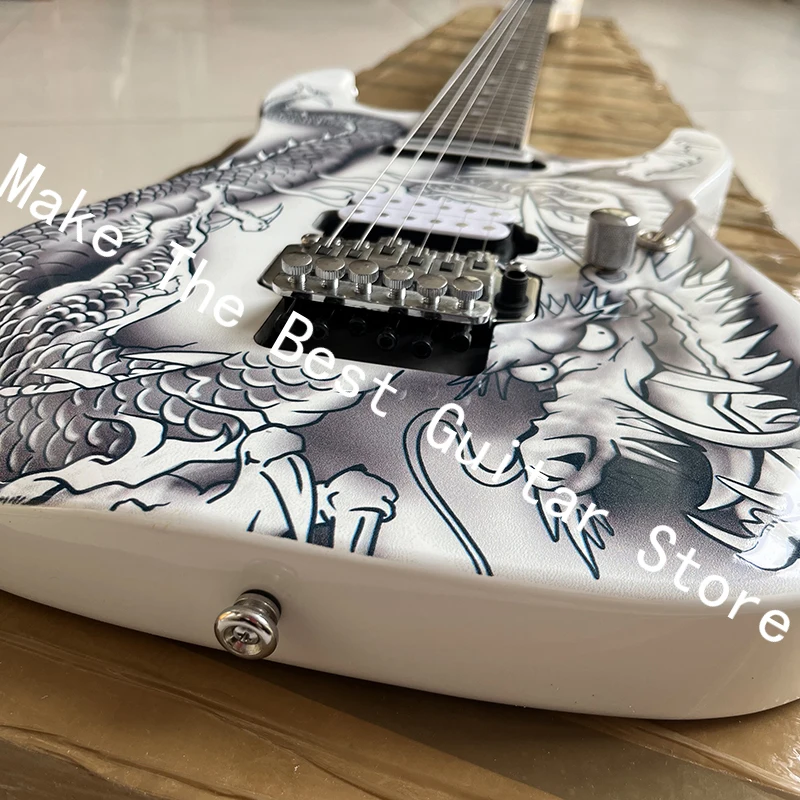 24 tone finger board tremolo electric guitar, professional level, quality assurance, fast delivery.