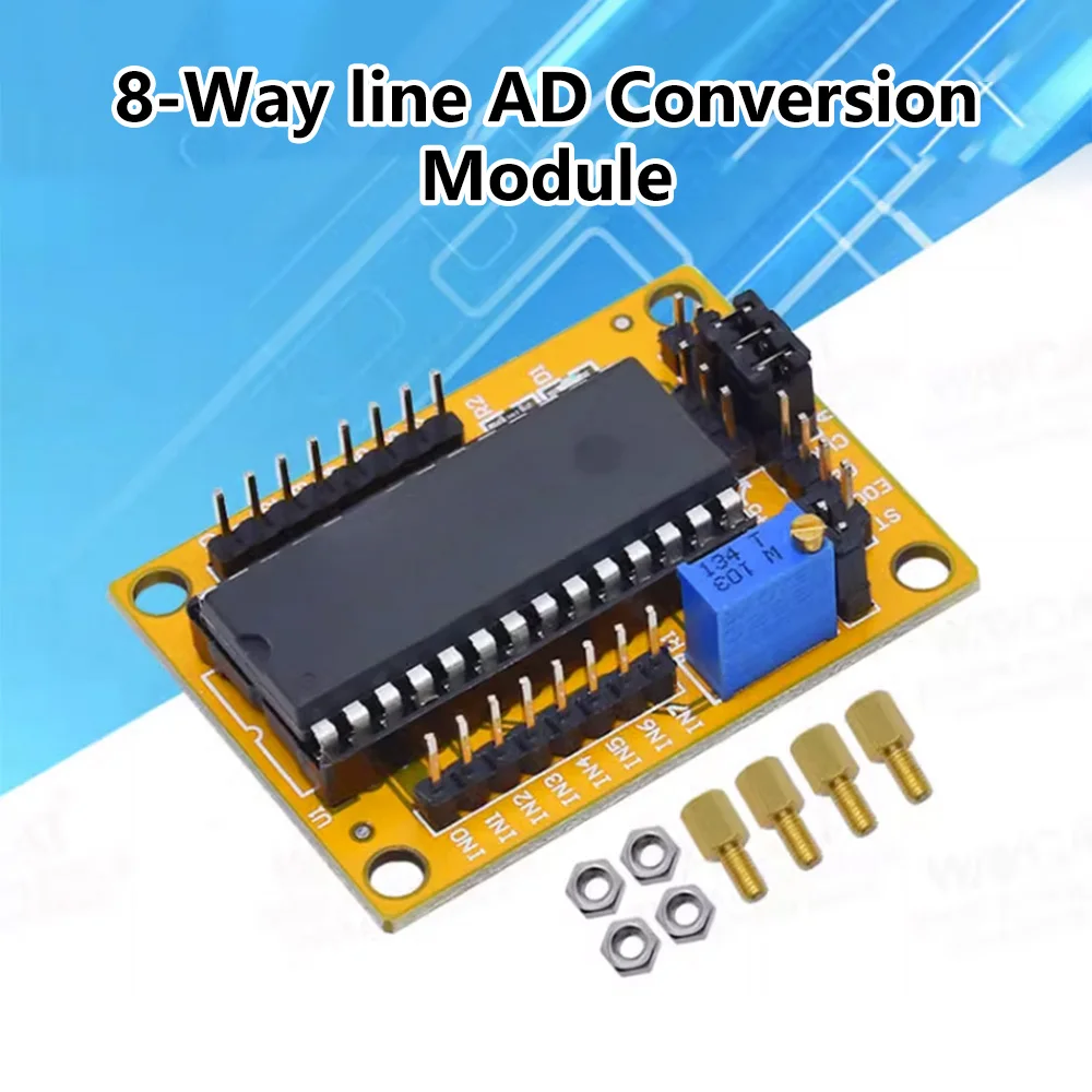 ADC0809 module 8-bit/8-way parallel AD conversion module circuit single-chip analog-to-digital conversion