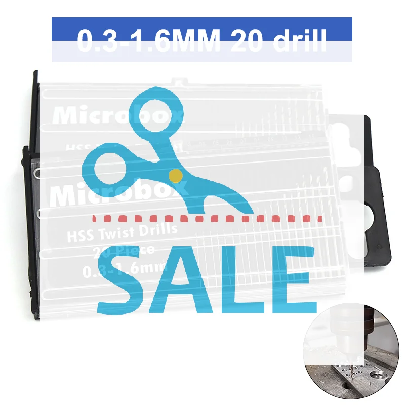 20/25 pièces travail du bois en plastique PVC Circuit imprimé Micro outil de forage meulage complet Mini foret hélicoïdal 0.3-1.6mm/0.5-3.0mm ensemble