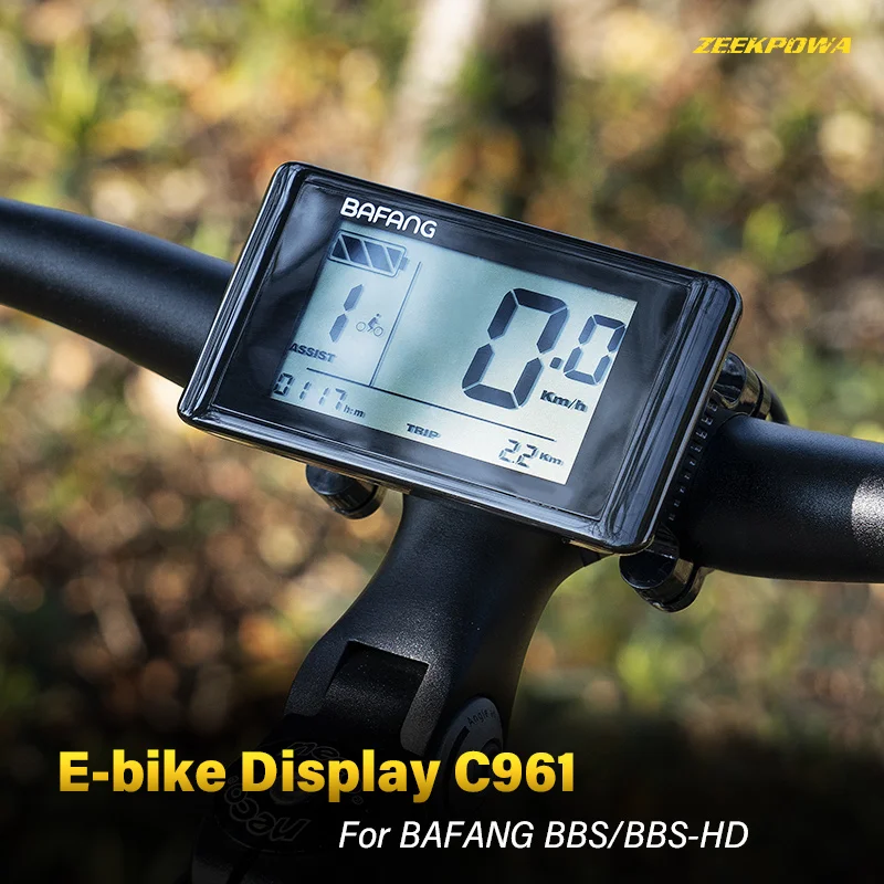Ebike C961 Display Bedieningspaneel voor BAFANG BBS01B BBS02B BBSHD Motor Elektrische Fiets Componenten Mid Motor Conversie Kit