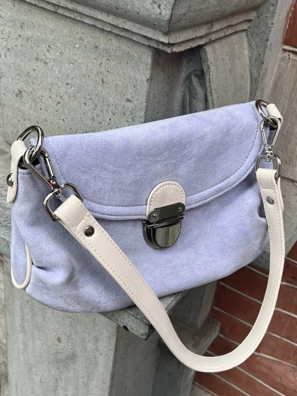 

Сумка-кроссбоди Penghu Home 'Rosa Diary' из замши, нежная, элегантная, премиум-класса, на одно плечо, в повседневном простом стиле