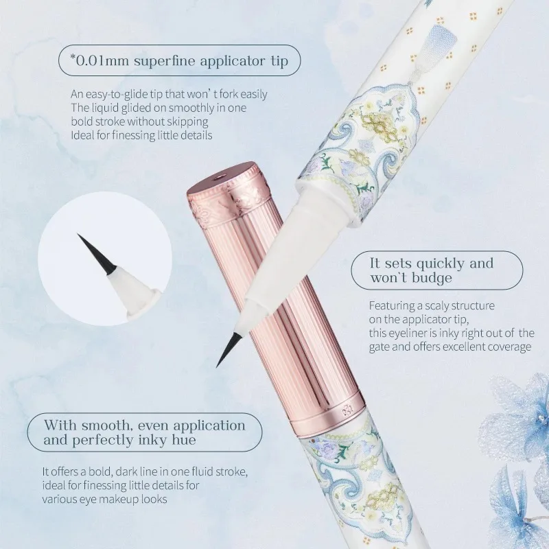 Flower Knows Buttrfly Cloud Collar Collection Liquid Eyeliner Long-Lasting Eyeliner Pen Stamp Eye Liner Waterproof  Makeup