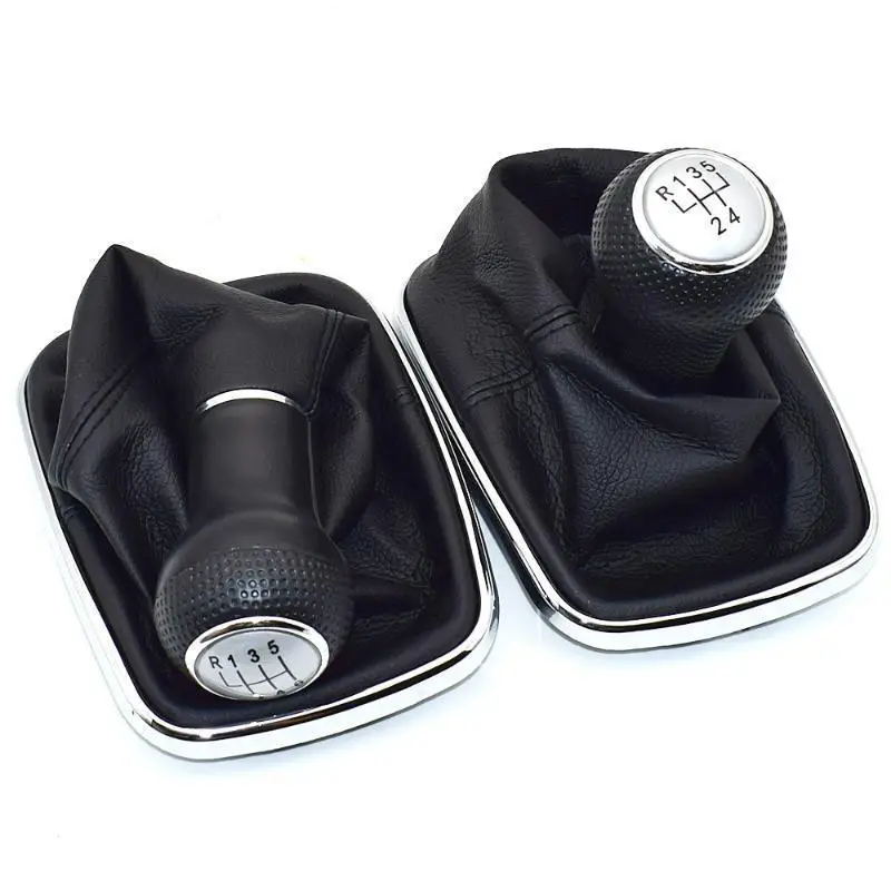 

23mm For Volkswagen VW Golf 4 IV MK4 GTI R32 Bora Jetta 5 Speed Black Frame Gear Shift Knob Lever Gaiter Boot 1999-2004