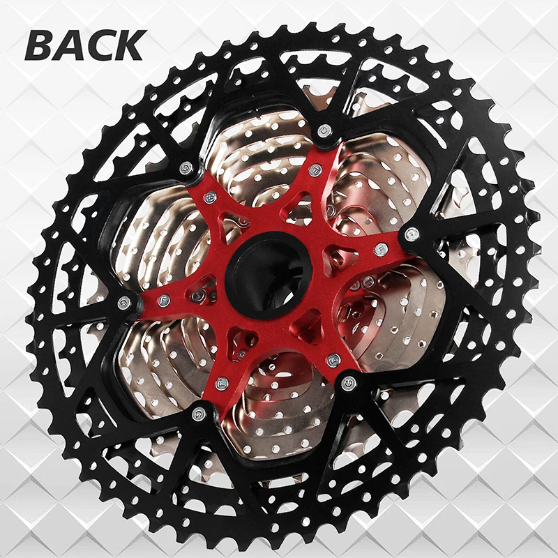 BUCKLOS MTB Road Bike Cassette 8/9/10/11/12 Speed Bicycle Flywheel 11-52T Sprocket Freewheel for Shimano HG Structure Bike Parts