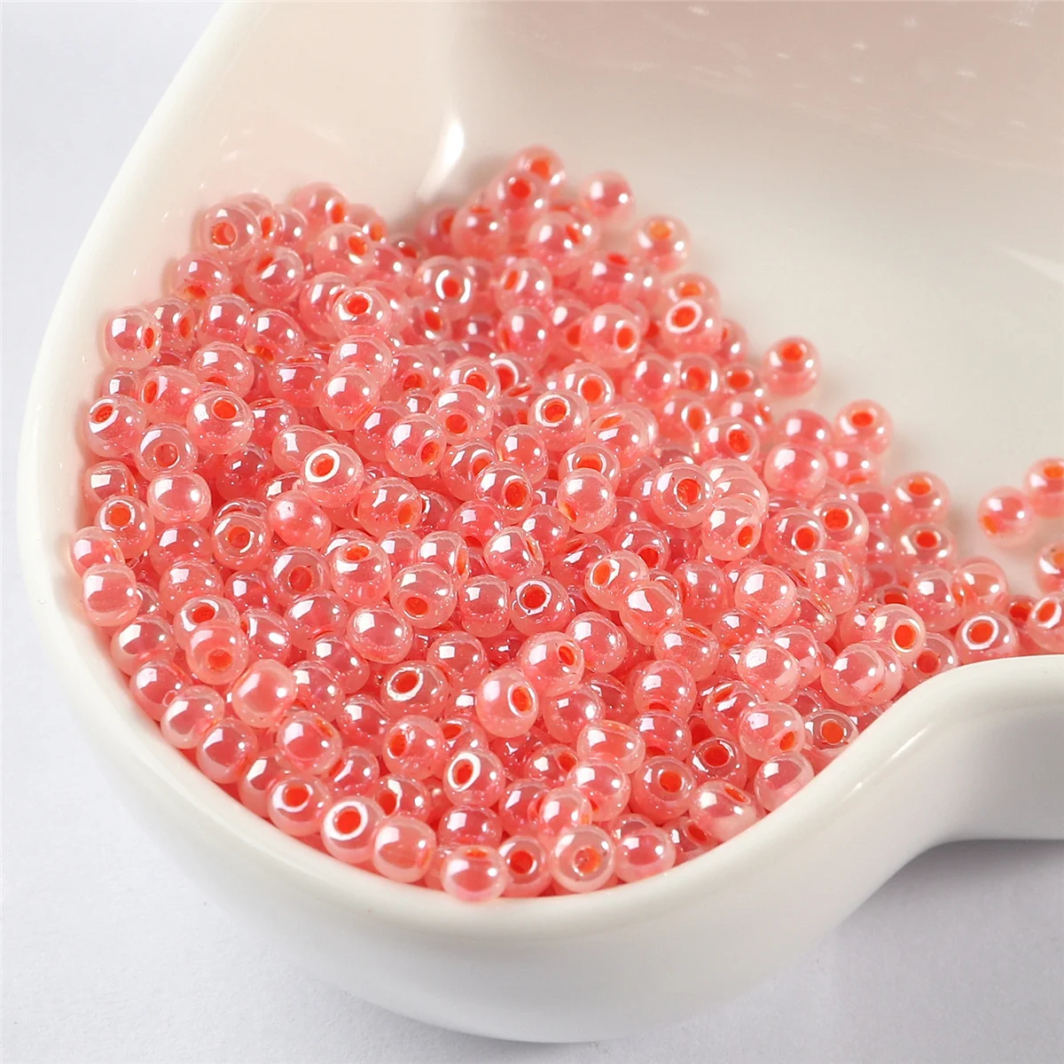 2mm/3mm/4mm Cream Uniform Round Glass Seed Bead Charm For Jewelry Making Ring Necklace Bracelet Beads Diy Accessories