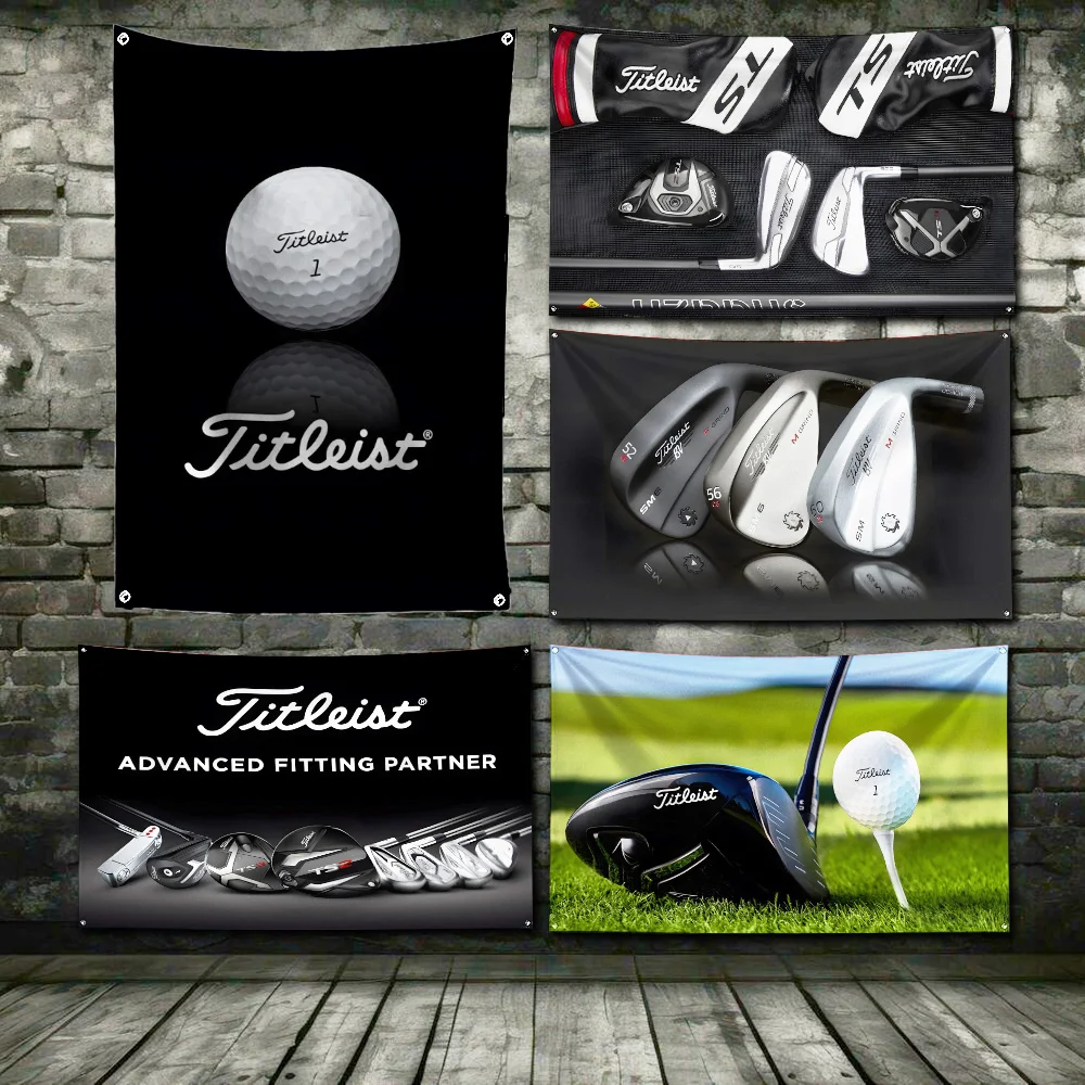 Ft Golfs  Flag Polyester Digital Printing Banner for Garage Wall Art Out Door Decoration With Brass Grommets