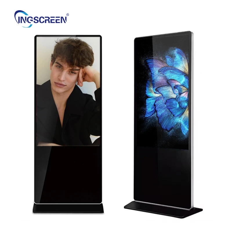 

Floor Standing Portable Lightweight Durable Eco-Friendly Indoor Kiosks Digital Signage Display 4K Animation LCD Screen Kiosk