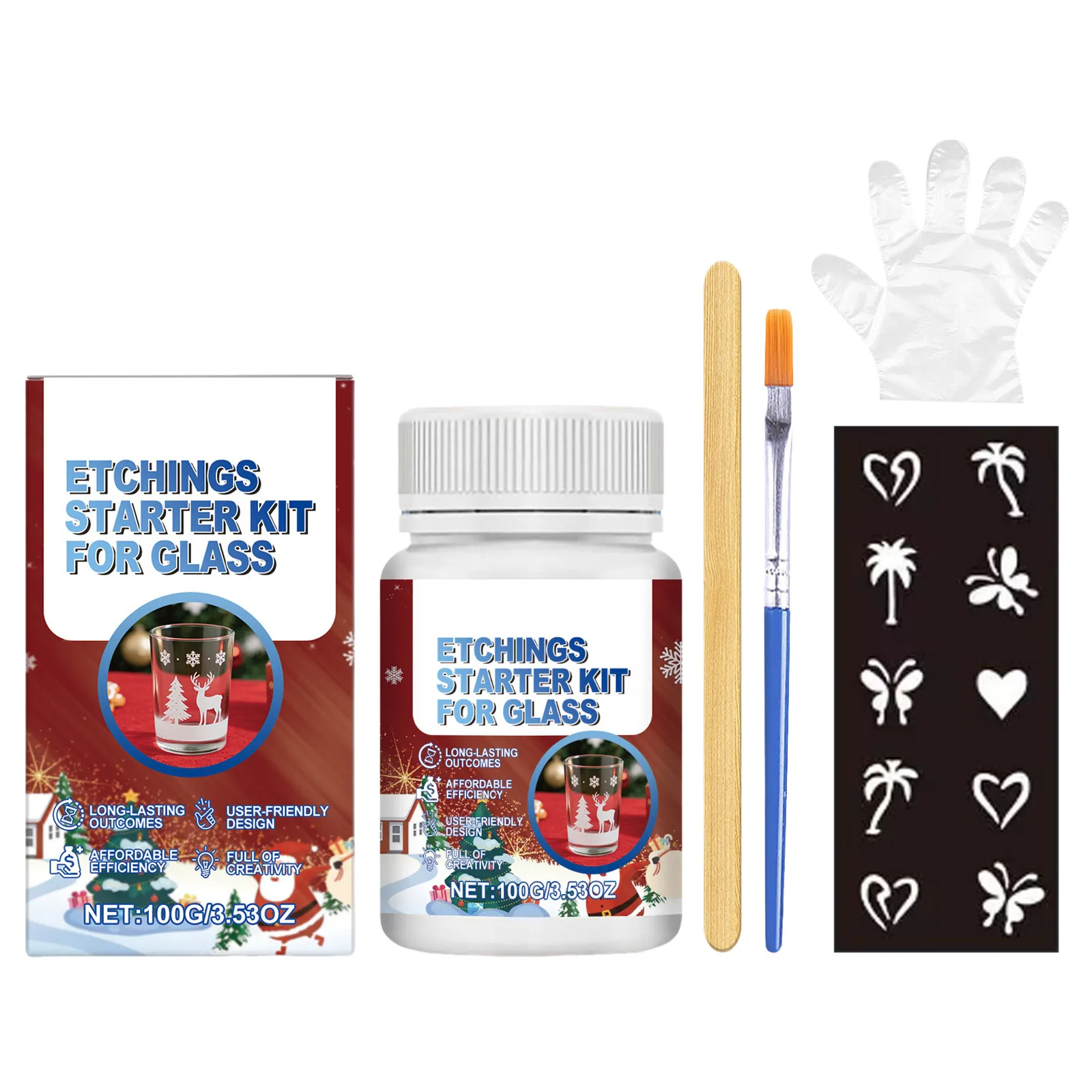 Kit de gravure sur verre avec 6 outils, arts et artisanat de pâques pour enfants de 2 ans, Kit de gravure pour débutants en verre qui crée une gravure