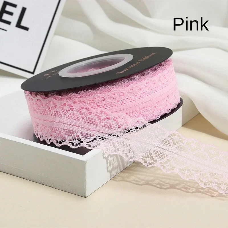 22/45 เมตร 30 มม.ลูกไม้ที่สวยงามริบบิ้น DIY งานแต่งงานตกแต่งห่อของขวัญคริสต์มาสเครื่องแต่งกายผ้าเย็บผ้าของขวัญริบบิ้น