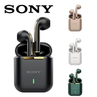 SONY J18 Wireless Bluetooth Earphones HiFI In Ear Stereo Soundtrack Microphone Waterproof Touch Noise Reduction Earphones