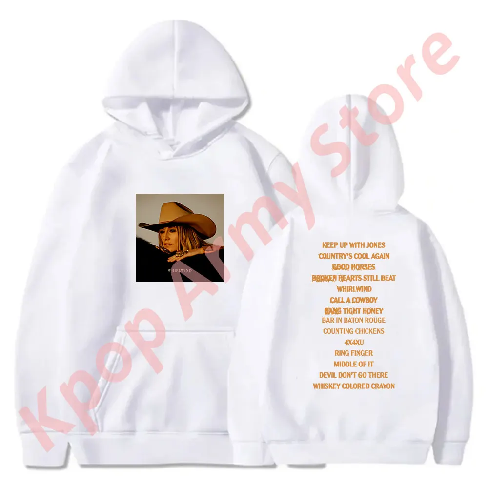 Lainey Wilson Tracklist Hoodies Whirlwind Tour Merch Pullovers Women Men Fashion Casual Hooded Sweatshirts