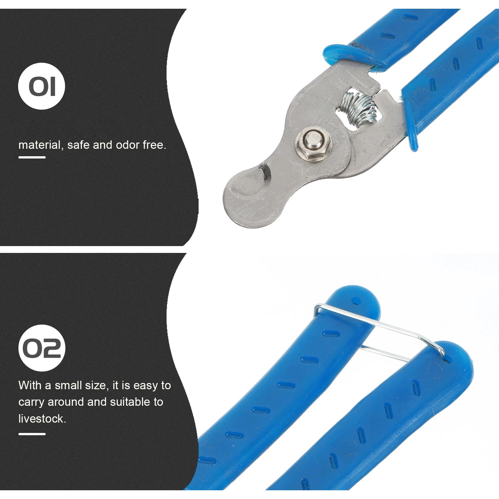 Ear Tag Removal Pliers Durable Stainless Steel Farm Tool for Sheep Livestock Tagging Practical Helper