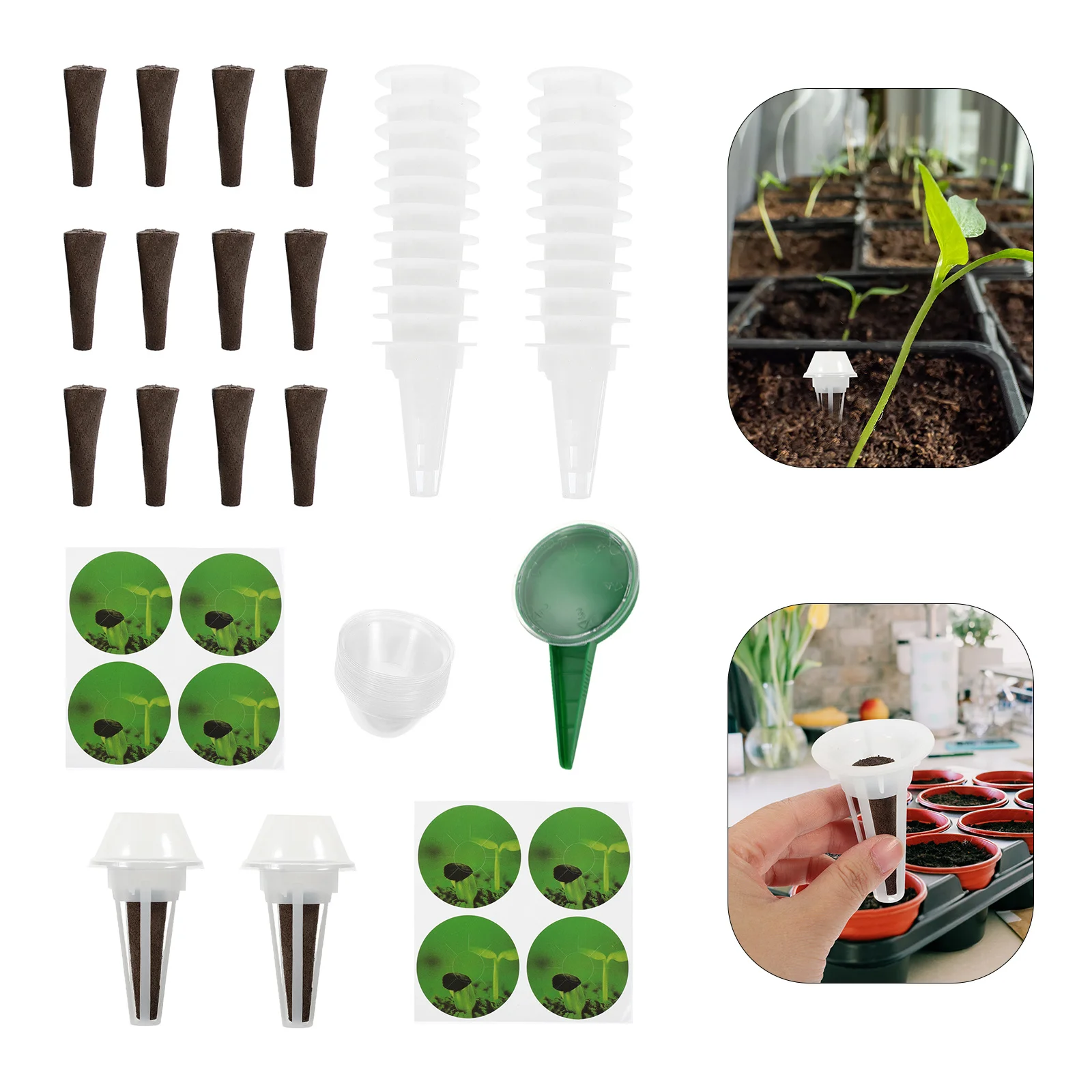 

Hydroponic Accessories Equipment Container Baskets Growing System PVC Garden Cups