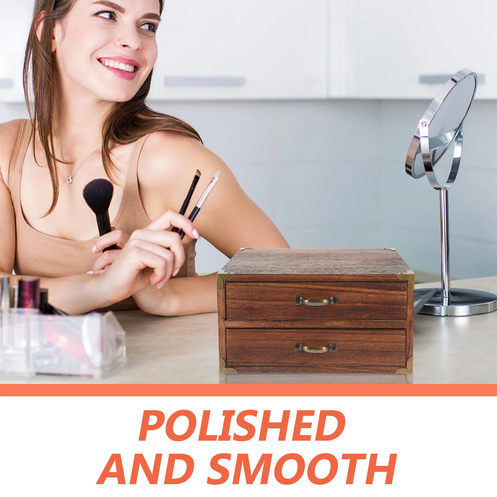 

Drawer Storage Cabinet Small Drawers Boxes Chest with Desktop Organizer Office Accessories