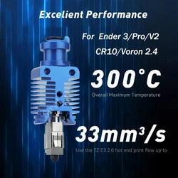 NIEUWE Upgrade TZ E3 2.0 Hotend Kit Hoge Snelheid Printkop Voor Ender 3/CR10/VORON 2.4 Hi-End Extruder J-head voor Ender 3 V2 CR10