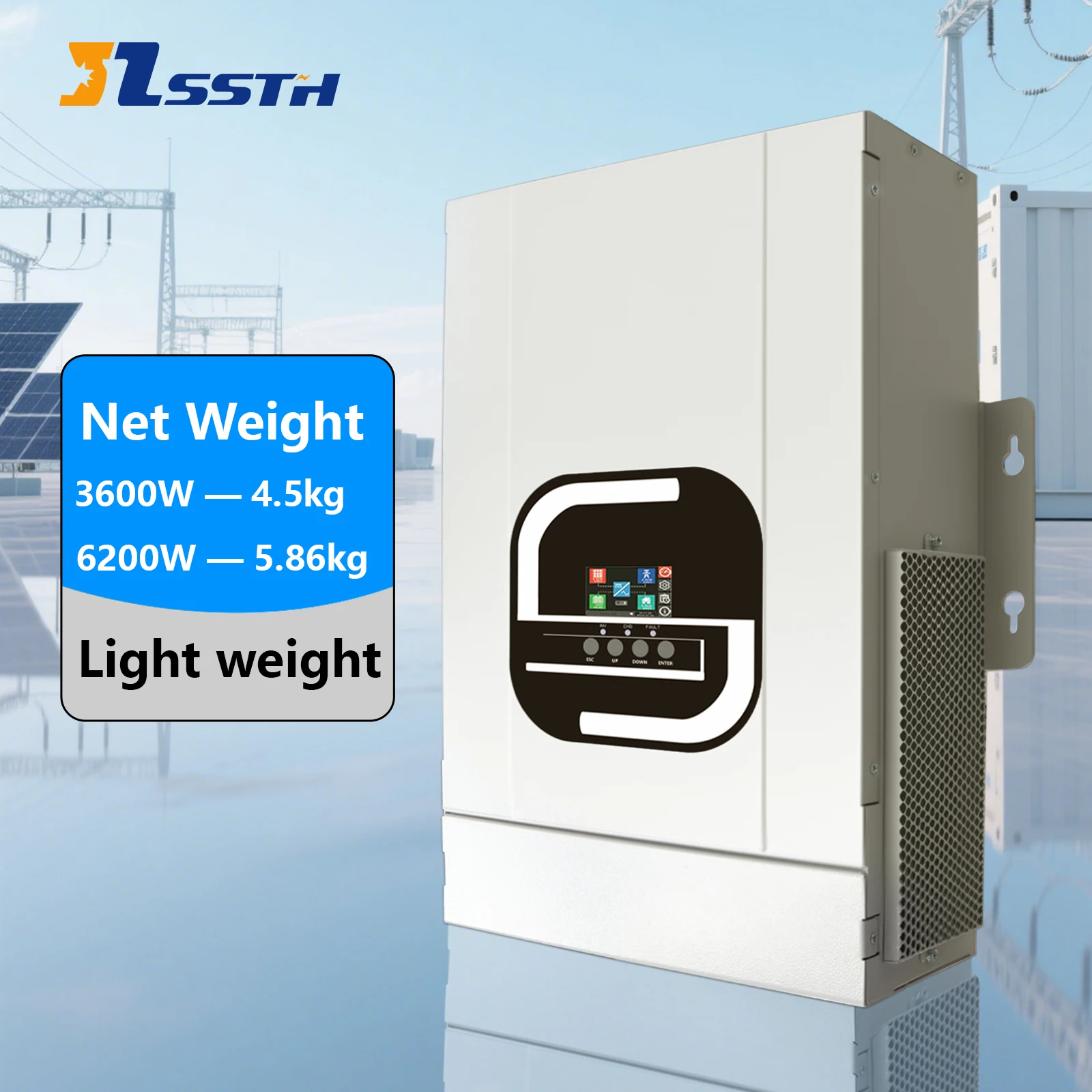 

Hybrid Solar Inverters 24/48V 3.6KW 6.2KW Off-Grid Solar Inverter 6.2kw 120A High Frequency Solar Inverter Hybrid Inverter