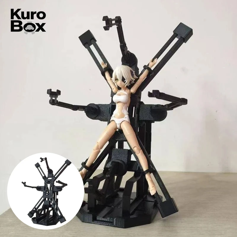 1:12 Anime Mecha Control Console Diorama Scene Model Assembly Figure Accessories Figma Compatible Mecha Girl Doll Display