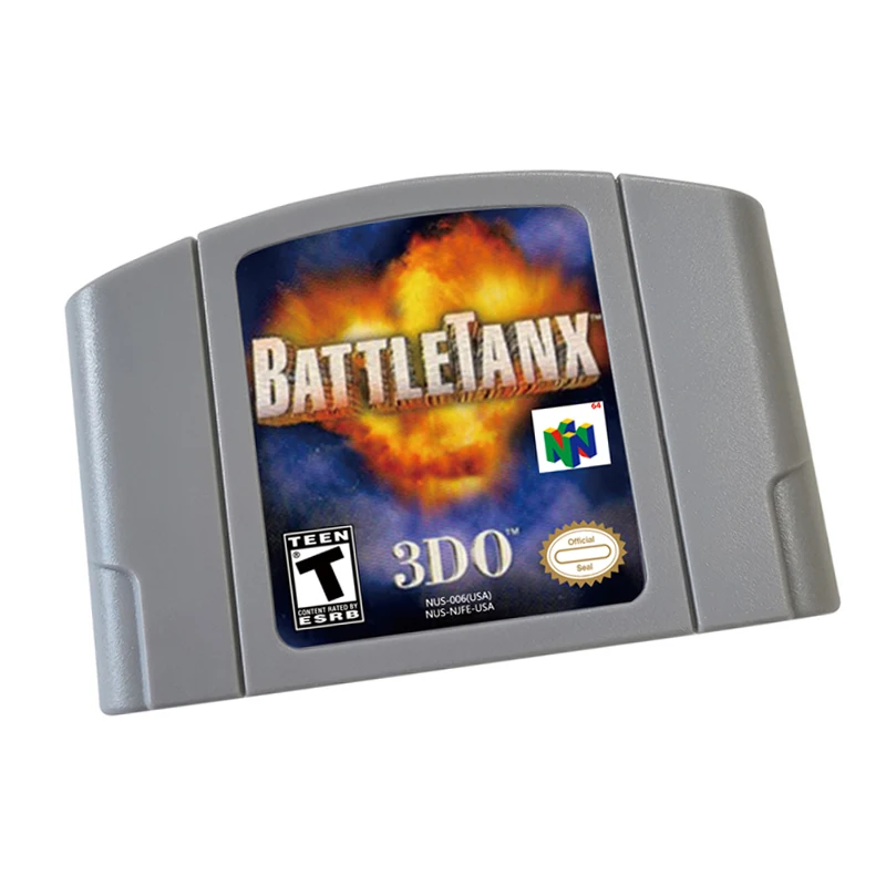 N64 games Cartridge  -Battle Tanks 3DO 64 NTSC  And PAL Version Retro Games reconstructed