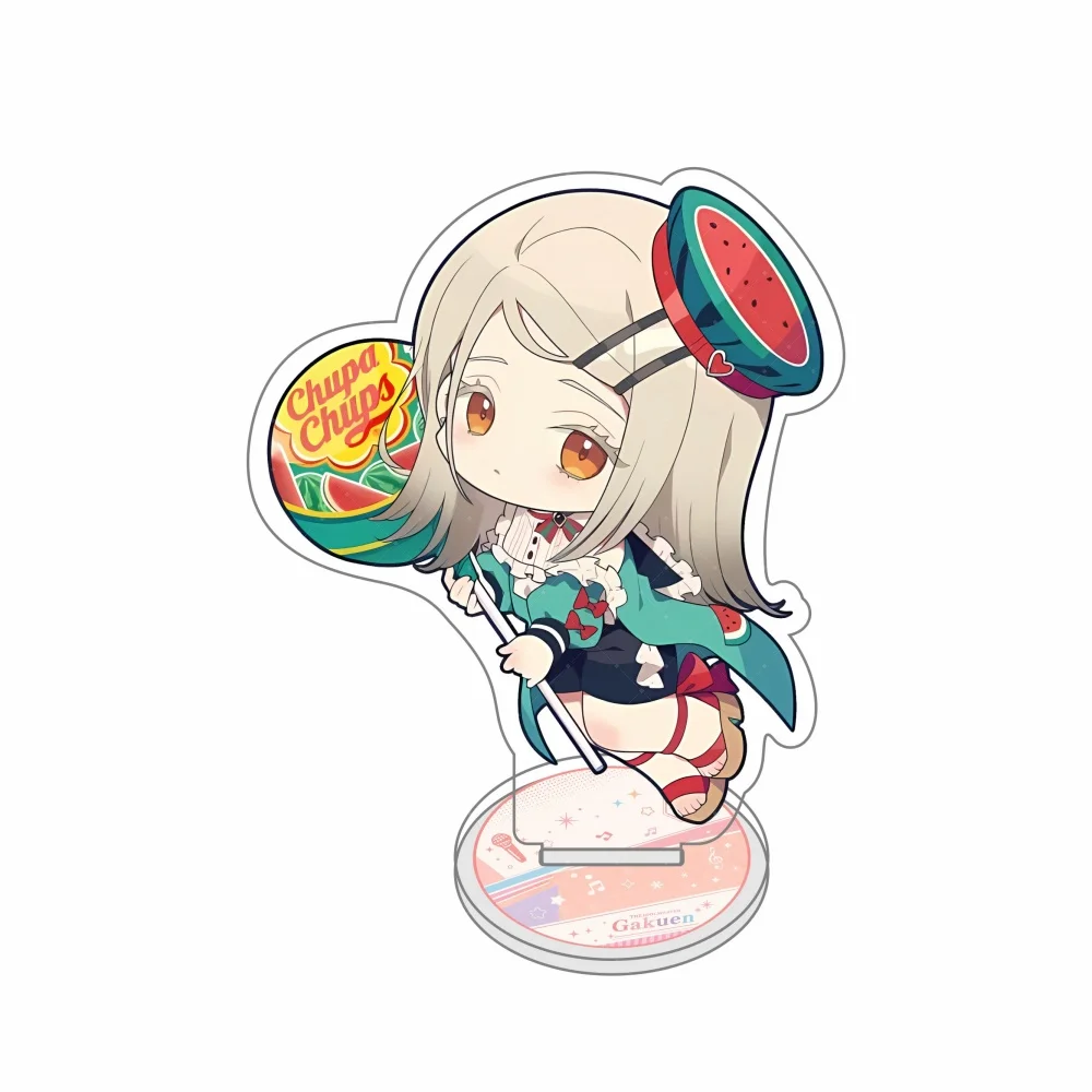 Anime THE IDOLM@STER Gakuen Acrylic Stand Saki Kotone Temari Hiro Mao Lija Sumika Hanami Figure Stands Mode Gifts key chain