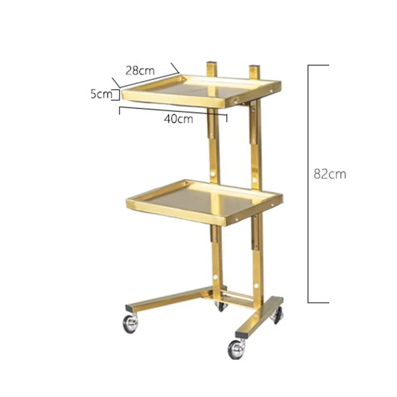 Hairdressing Furniture Beauty Salon Barber Trolley Cleaning Cart Cosmetic Table Wheels Iron Muebles Belleza Esthetician Trolly