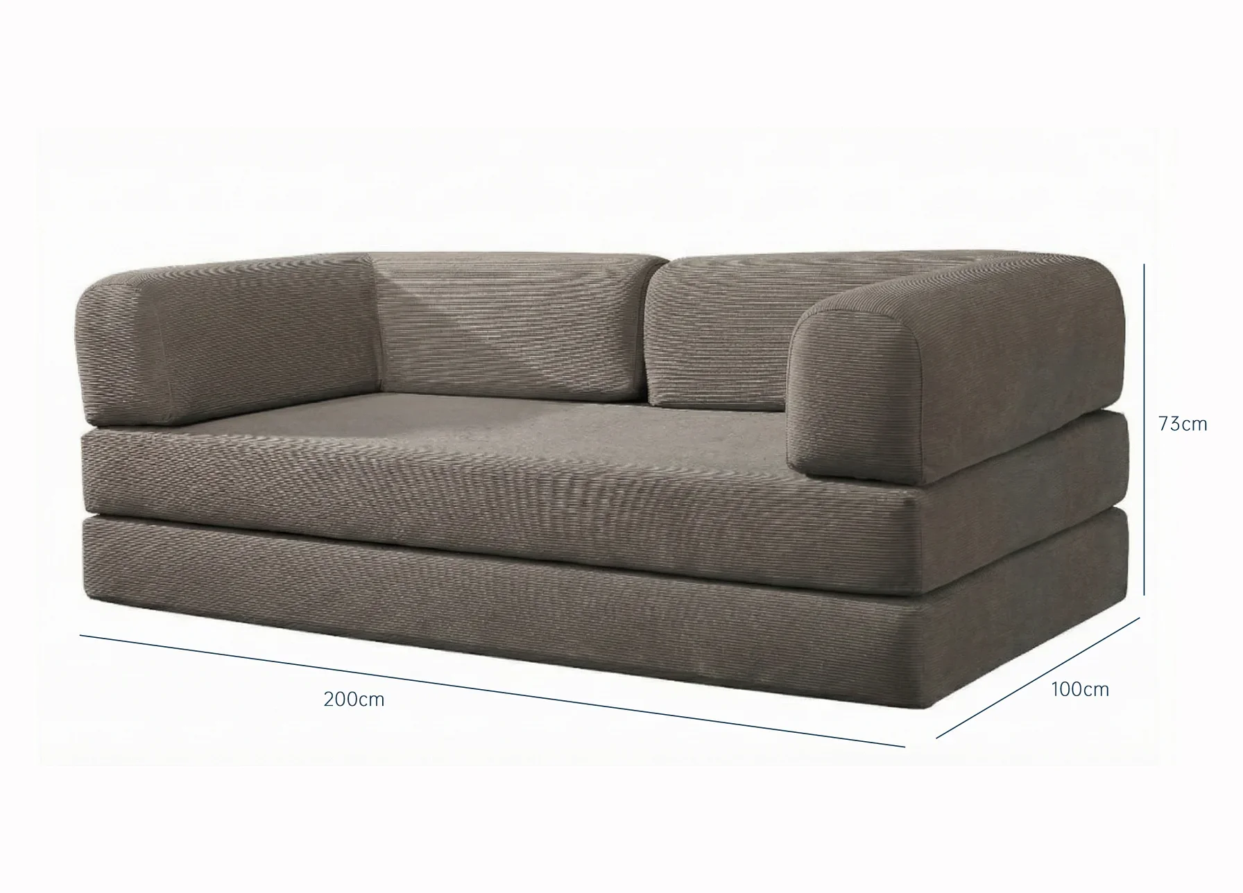 Modular square retractable compression sofa set, vacuum-packed king sofa bed, a variety of combination options to choose from