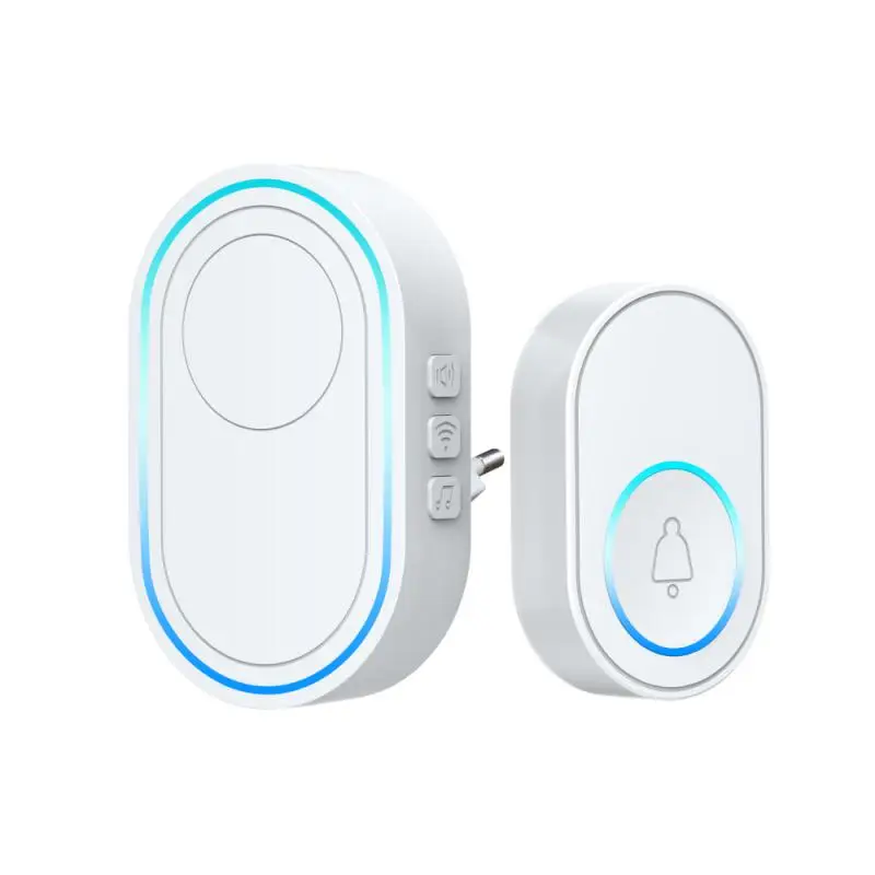 Wireless Door Bell Multifunctional 300mah Real Time Alarm System Sound And Light Siren Smart Home Tuya Wifi Doorbell Alarm