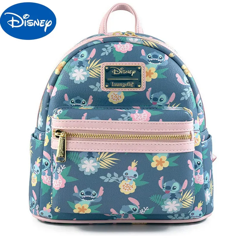 Mini mochila Stitch para senhoras, Disney Loungefly Lilo e Stitch, Baby Around Body Print, mini mochila