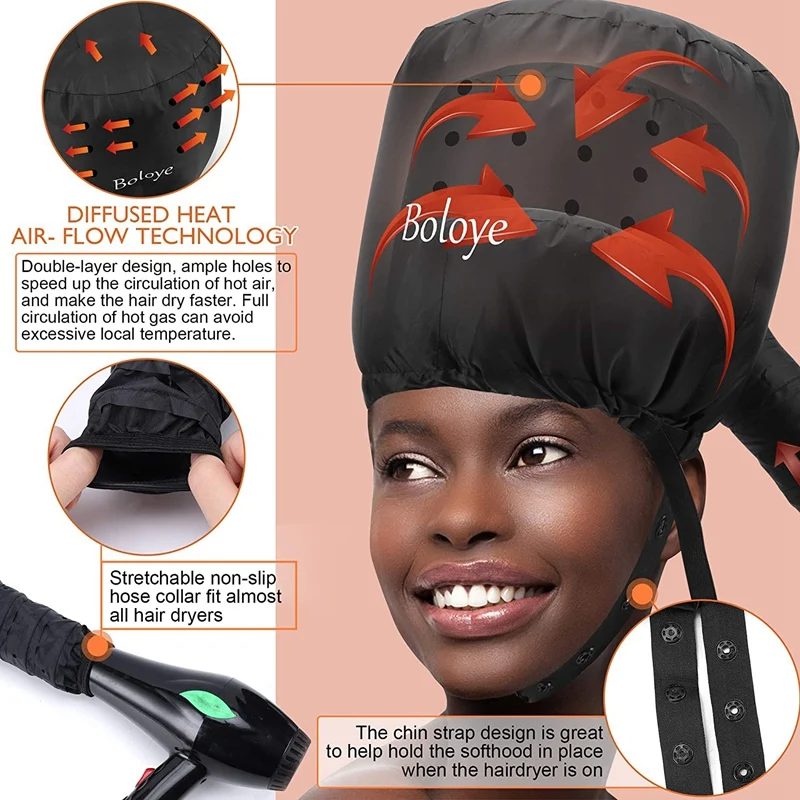 Dry Hair Cap Hair Dryer Home Barbershop Oil Cap Salon Hairdressing Hat Bonnet Caps Hair Care Perm Helmet Hair Steamer