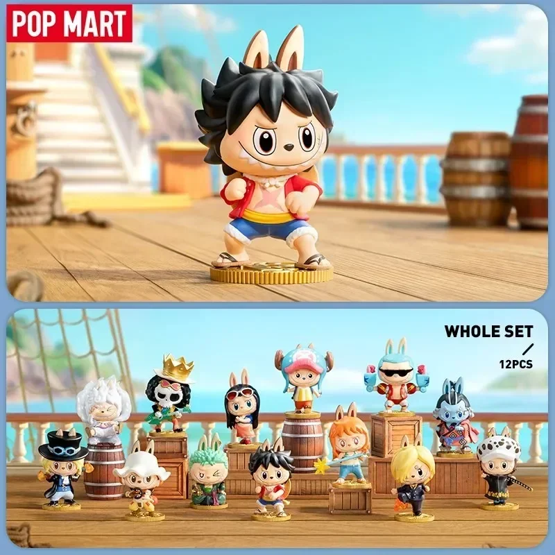 

POP MART LABUBU THE MONSTERS X One Piece Series слепая коробка Mystery Box Guess Bag Toys Doll Cute Anime Figure Desktop Ornaments