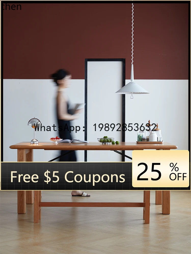 

Z3 coffee table living room desk solid wood desk household cherry wood meal calligraphy table