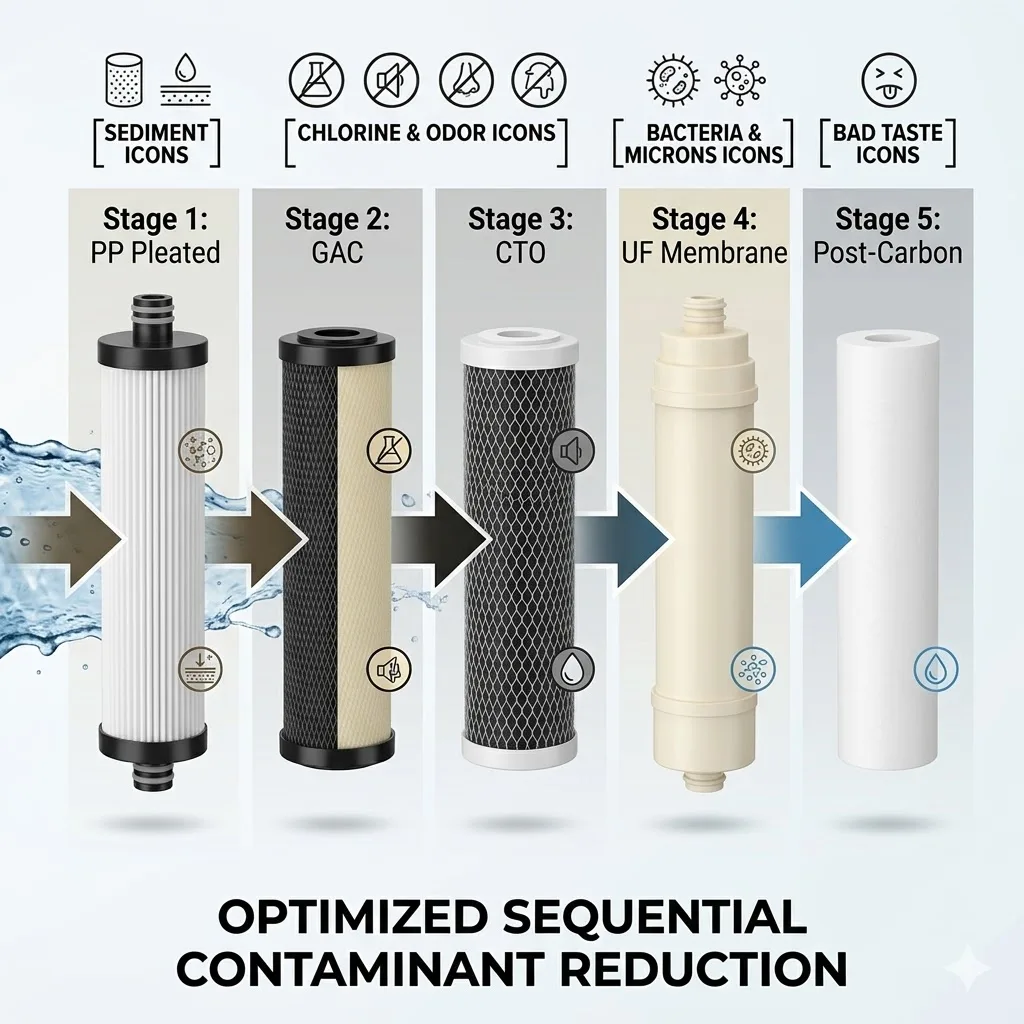 replacement (parts)，Level 5 water purifier filter element, water purifier accessories