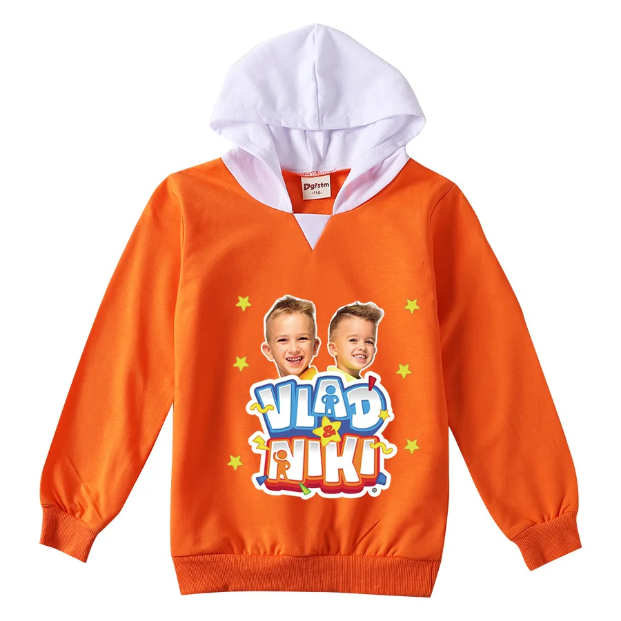 

Fashion Vlad and Niki Jumper Kids Cartoon Hoodies Children Long Sleeve Coats Toddler Girls Outwear Boys Pullovers Sweatshirts