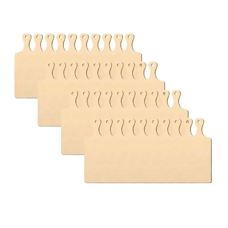 FYBL-Mini Tabla de cortar de madera con mango largo, juego de 40 piezas para Acción de Gracias, tabla de cortar pequeña, tabla para servir queso y embutidos