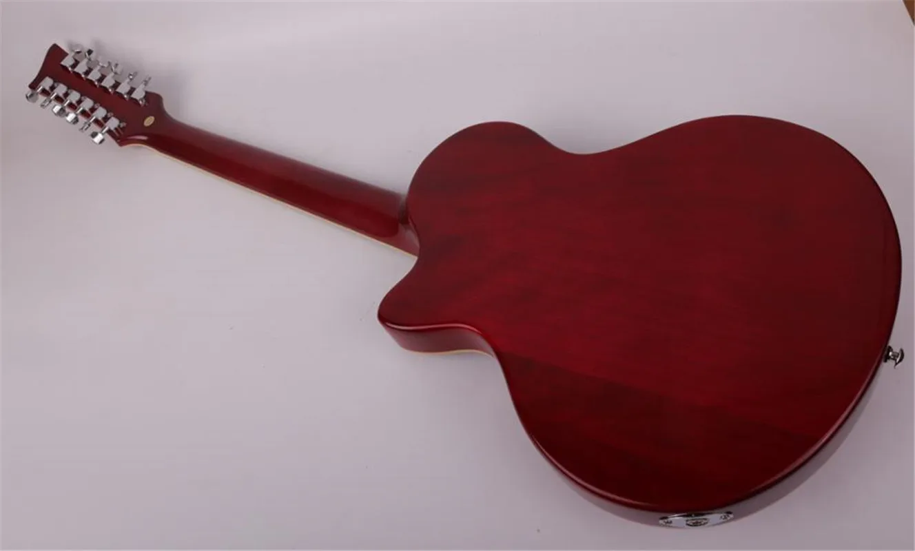 Good quality F hole 12 twelve string electric guitar