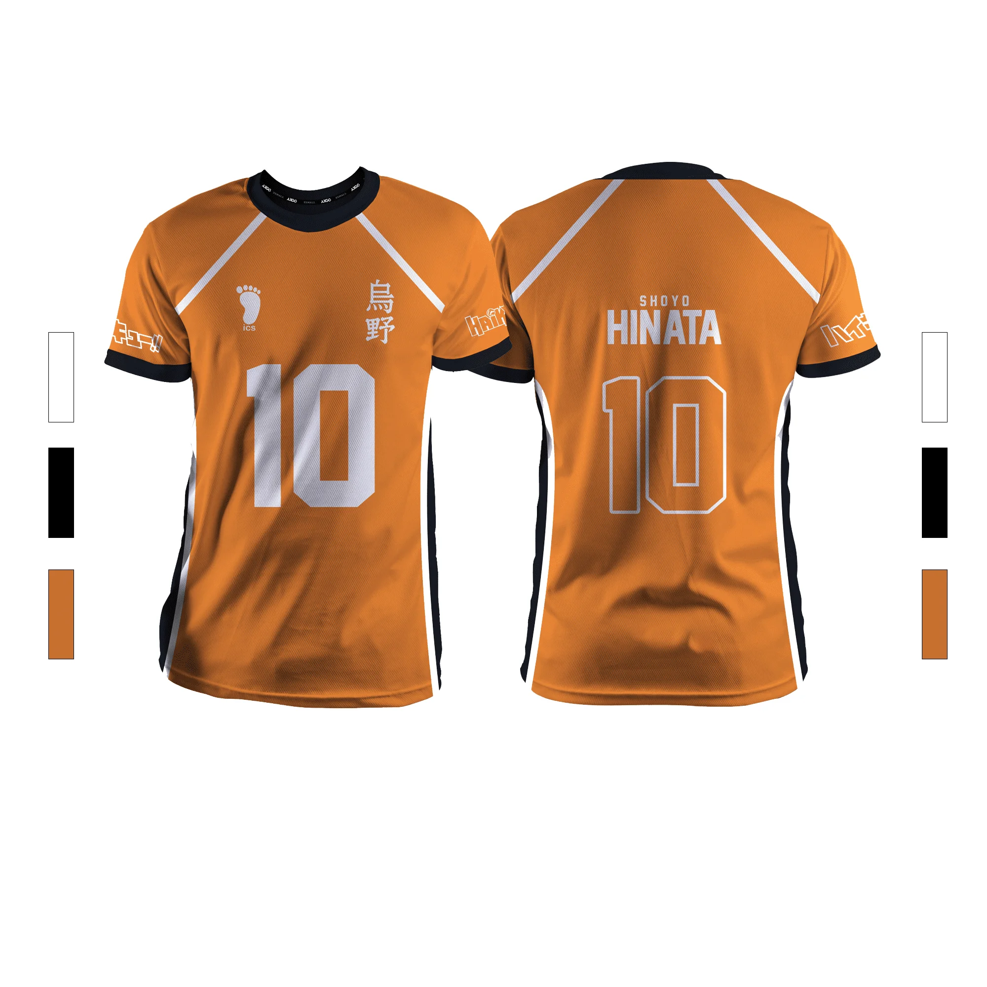 2024 Summer New Men's Sports Fashion Casual Comfortable Breathable Volleyball Anime Unisex Short Sleeve Round Neck T-Shirt image 3