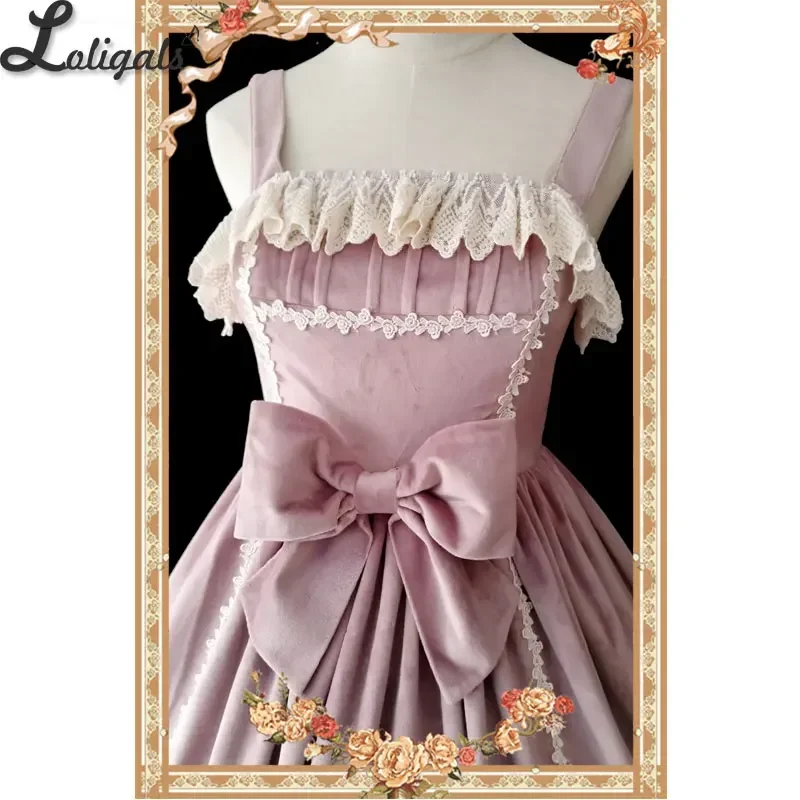 Honey Sugar-Robe Lolita JSK en velours côtelé doux, Infanta