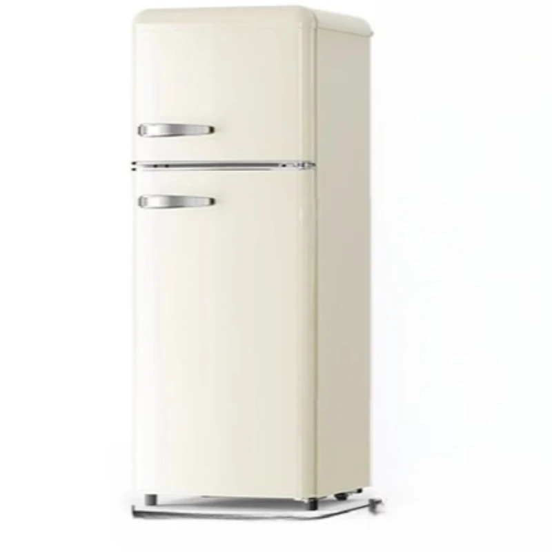 

Household small living room double door cream wind mother and baby mini apartment high value small refrigerator