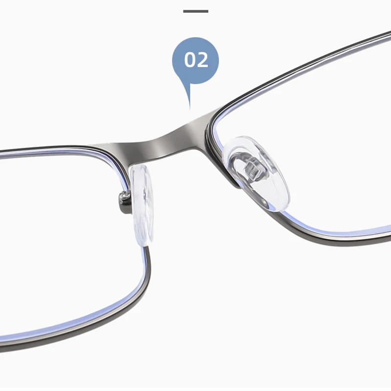 Yellow Night Vision Photochromic Blue Light Blocking Glasses for Men Women, Square Half Rim Fashion Clear Lens Eyewear view 5