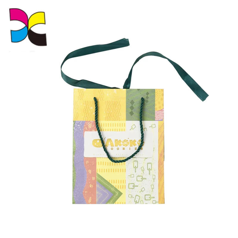 

customized Wholesale oem service printing customized Kraft Paper Takeaway Paper Hand Bag